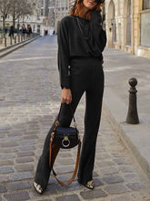 Load image into Gallery viewer, Fashion Solid Color Long Sleeve Slim Casual Two-piece Suit