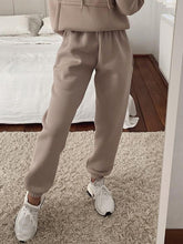 Load image into Gallery viewer, Pure Color Long Sleeve Simple Two-piece Suit