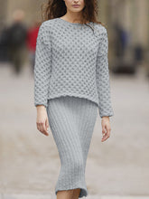 Load image into Gallery viewer, Pure Color Knitted Casual Sets