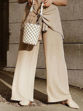 Load image into Gallery viewer, Fashion Casual Solid Color Round Neck Short Sleeve Two-piece Suit