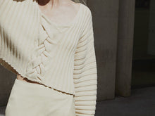 Load image into Gallery viewer, Textured Design Sense Ladies Sweater Two-piece Suit