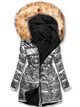 Load image into Gallery viewer, Fashion Warm Long Drawstring Fur Coat