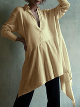 Load image into Gallery viewer, Simple Casual Loose Long Sleeve V Neck Top