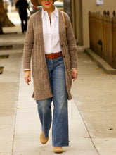 Load image into Gallery viewer, Loose Fashion Casual Solid Color Woolen Cardigan Jacket