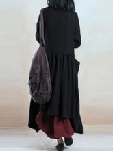 Load image into Gallery viewer, Casual Lazy Solid Color Women'S Cotton And Linen Dress