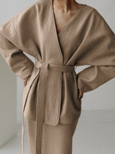 Load image into Gallery viewer, Fashion V-neck Casual Tie Long Sleeve Two-piece Suit