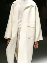 Load image into Gallery viewer, Fashion Casual Lapel Solid Color Polyester Long Ladies Jacket