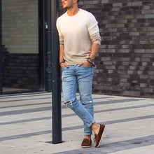Load image into Gallery viewer, Men'S Fashion Gradient Polyester Long Sleeve T-Shirt