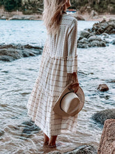 Load image into Gallery viewer, Retro Ethnic Style Loose Striped Women'S Holiday Dress