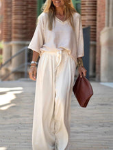 Load image into Gallery viewer, Simple Solid Color Commuter V-Neck Women'S Suit