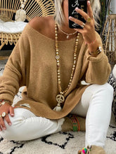 Load image into Gallery viewer, Simple Solid Color Long Knitted Sweater Dress