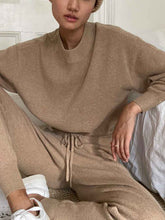 Load image into Gallery viewer, Round Neck Casual Knitted Sweater Two-piece