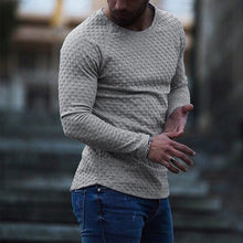 Load image into Gallery viewer, Men'S Slim Solid Color Polyester Casual Long Sleeve T-Shirt