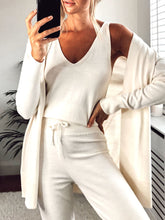 Load image into Gallery viewer, Knitted Three Pieces Suit Loungewear