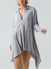 Load image into Gallery viewer, Simple Casual Loose Long Sleeve V Neck Top
