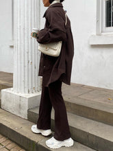 Load image into Gallery viewer, Fashion Casual Solid Color Cardigan Two-piece Suit