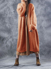 Load image into Gallery viewer, Lazy Loose Retro Women'S Sweater Long Coat