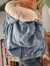 Load image into Gallery viewer, Autumn Winter Fashion Hooded Denim Jacket