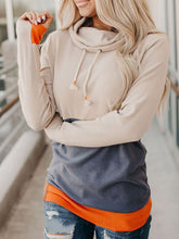 Load image into Gallery viewer, Color Block Long Sleeve Casual Hoodie