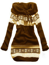 Load image into Gallery viewer, Casual Women'S Printed Hooded Sweater Coat