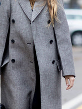 Load image into Gallery viewer, Ladies Suit Collar Double-breasted Casual Solid Color Coat