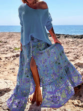 Load image into Gallery viewer, Fashion Casual Long Sleeve Printed Two-piece Suit