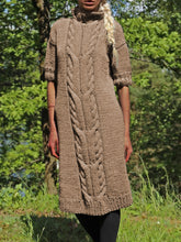 Load image into Gallery viewer, Turtleneck Twist Retro Women'S Sweater Dress