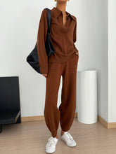 Load image into Gallery viewer, Casual Lapel Pocket Knit Suit
