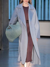 Load image into Gallery viewer, Fashion Casual Solid Color Long Coat Jacket