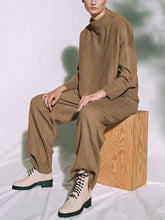 Load image into Gallery viewer, Solid Color Knitted Turtleneck Comfortable Suit