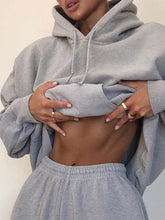 Load image into Gallery viewer, Women'S Fashion Casual Solid Color Hooded Sports Suit