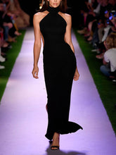 Load image into Gallery viewer, Fashion Sexy Halter Evening Maxi Dress