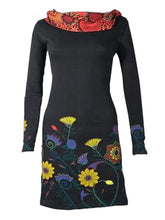 Load image into Gallery viewer, Little Daisy Print Elegant Midi Dress