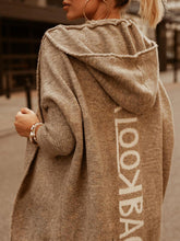 Load image into Gallery viewer, Print Hooded Casual Cardigan