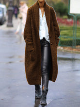 Load image into Gallery viewer, Women's Lapel Casual Solid Color Cardigan Coat