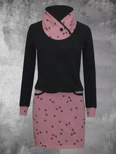 Load image into Gallery viewer, Casual And Fun Printing Contrast Color Women'S Sweater Dress