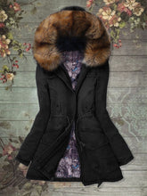 Load image into Gallery viewer, Fashionable Denim Women's Jacket with Furry Hood