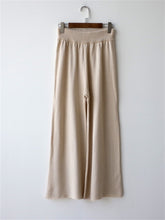 Load image into Gallery viewer, Simple Solid Color Hooded Women'S Knitted Two-Piece Suit