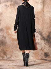 Load image into Gallery viewer, Autumn And Winter Ladies Casual Scarf Sweater Dress