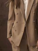 Load image into Gallery viewer, Ladies Double-breasted Two-piece Suit