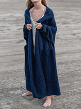 Load image into Gallery viewer, Retro Loose Lapel Pocket Women'S Knitted Coat