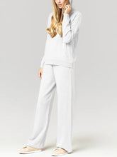 Load image into Gallery viewer, Simple Solid Color Hooded Casual Women'S Knitted Suit