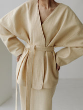 Load image into Gallery viewer, Fashion V-neck Casual Tie Long Sleeve Two-piece Suit