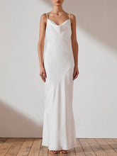 Load image into Gallery viewer, Sling Irregular Collar Evening Dress