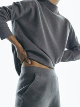 Load image into Gallery viewer, Pure Color High Collar Fashion Casual Two-piece Suit