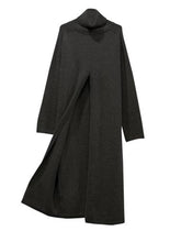 Load image into Gallery viewer, Fashion Simple High Neck Long Sleeve Knitted Dress