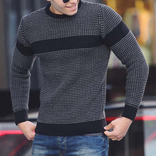 Load image into Gallery viewer, Men's Knitted Fashion Casual Long Sleeve Sweater