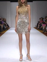 Load image into Gallery viewer, Fashion Fringed Halterneck Mini Dress