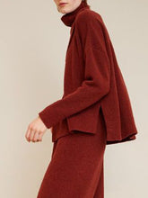 Load image into Gallery viewer, Women'S Solid Color Casual High Collar Two-Piece Suit