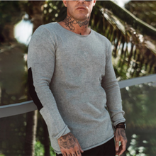 Load image into Gallery viewer, Men'S Casual Grey Slim Long Sleeve T-Shirt